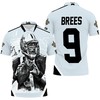 Drew Brees New Orleans Saint Signature 3D All Over Print Polo Shirt with Breathable Fabric and Stylish Design