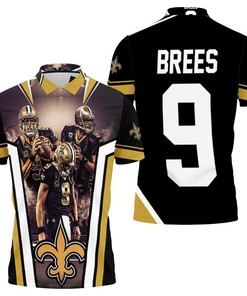 Drew Brees New Orleans Saints 3D Polo Shirt with Stylish Design and Breathable Fabric