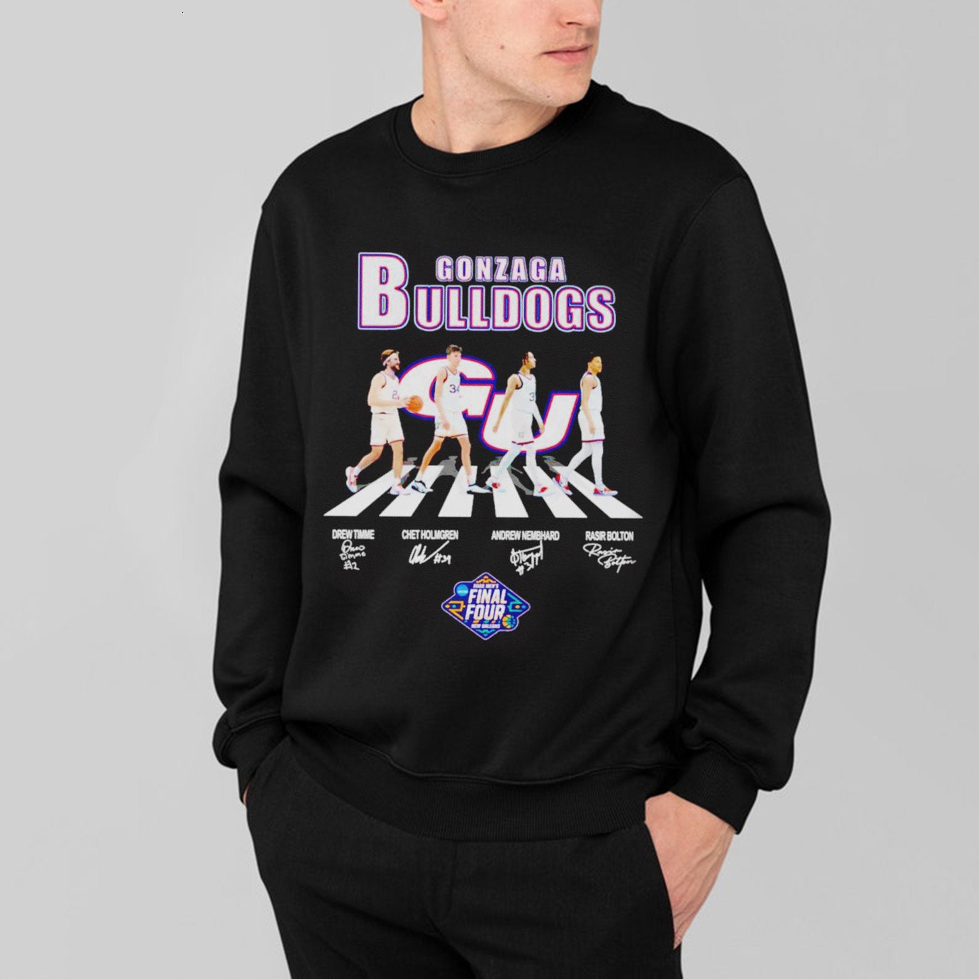 Drew Timme Gonzaga Bulldogs Basketball Sweatshirt Team Bulldogs