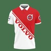Drive in style with the 3D Printed Volvo Nth-Nh Polo Shirt Ver 1 (Red) featuring an all-over print and athleisure style.