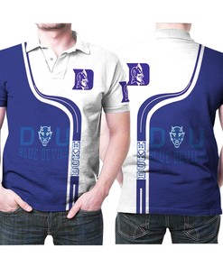 Duke Blue Devils Basketball Athletic Team Logo 3D All Over Print Polo Shirt - Breathable Fabric and Personalized Design