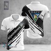 Dunfermline Athletic FC Polo Shirt - 3D T-Shirt with Breathable Fabric and Athleisure Collar
