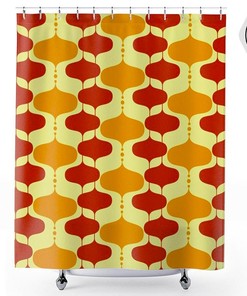 Eames Century Mid Century Modern Shower Curtain - Modernist Mod Vintage Century Bathroom Decor