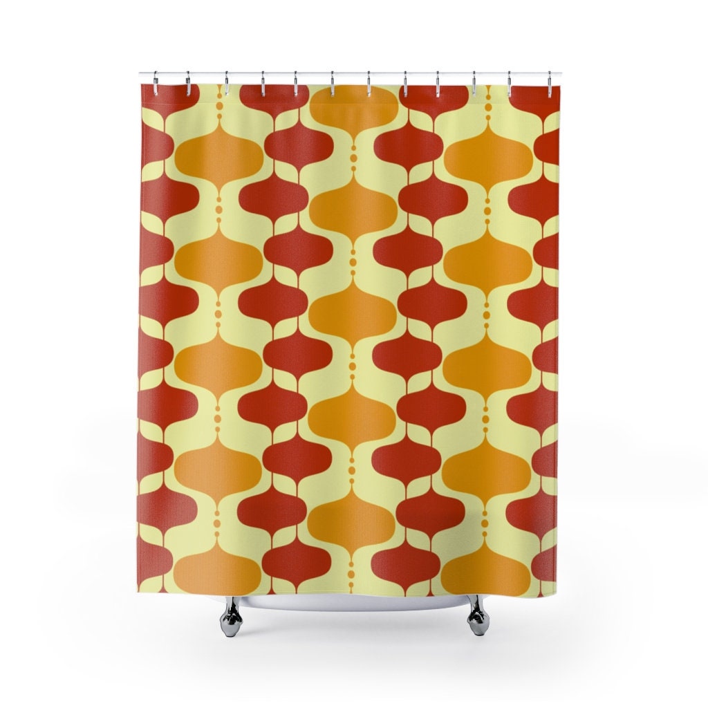 Eames Century Mid Century Modern Shower Curtain - Modernist Mod Vintage Century Bathroom Decor - Image 3