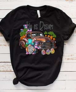 Easter Cross He Is Risen T-Shirt - Sublimation Tee Design