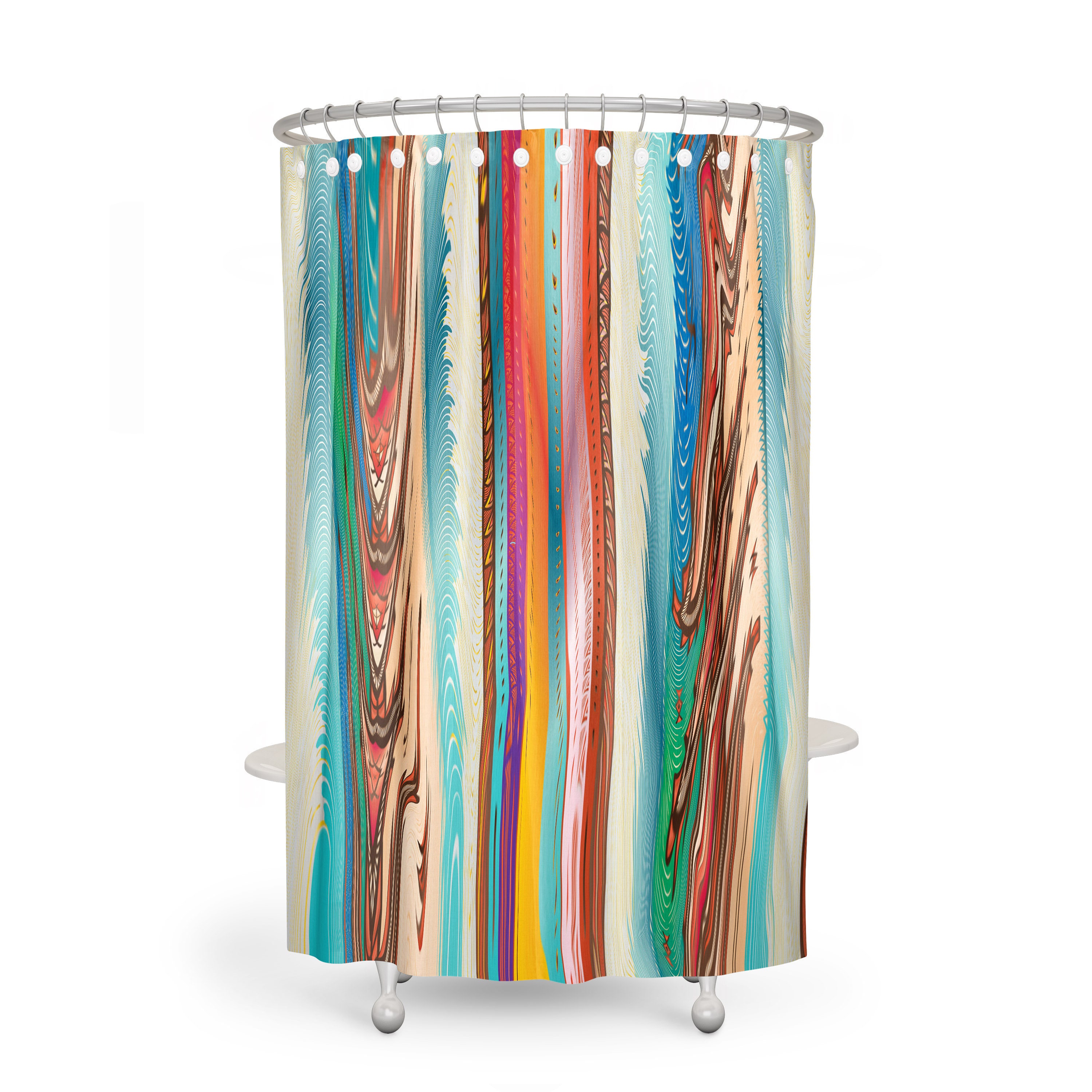 Eclectic Soul Shower Curtain Set with Unique Bath Decor - Image 3