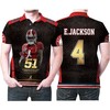 Eddie Jackson #4 Alabama Crimson Tide Football Team 3D Allover Print Polo Shirt for Fans and Gift