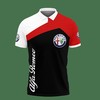 Edgy in Red: 3D Printed Alfa Romeo TTT-HT Polo Shirt Ver 1 with Personalized Design