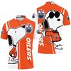 Edmonton Oilers Snoopy Lover 3D Printed Polo Shirt - All Over Print Polo T-Shirt