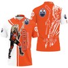 Edmonton Oilers Zombie 3D All Over Print Polo Shirt - All Over Print Polo T-Shirt with 3D Printed Design