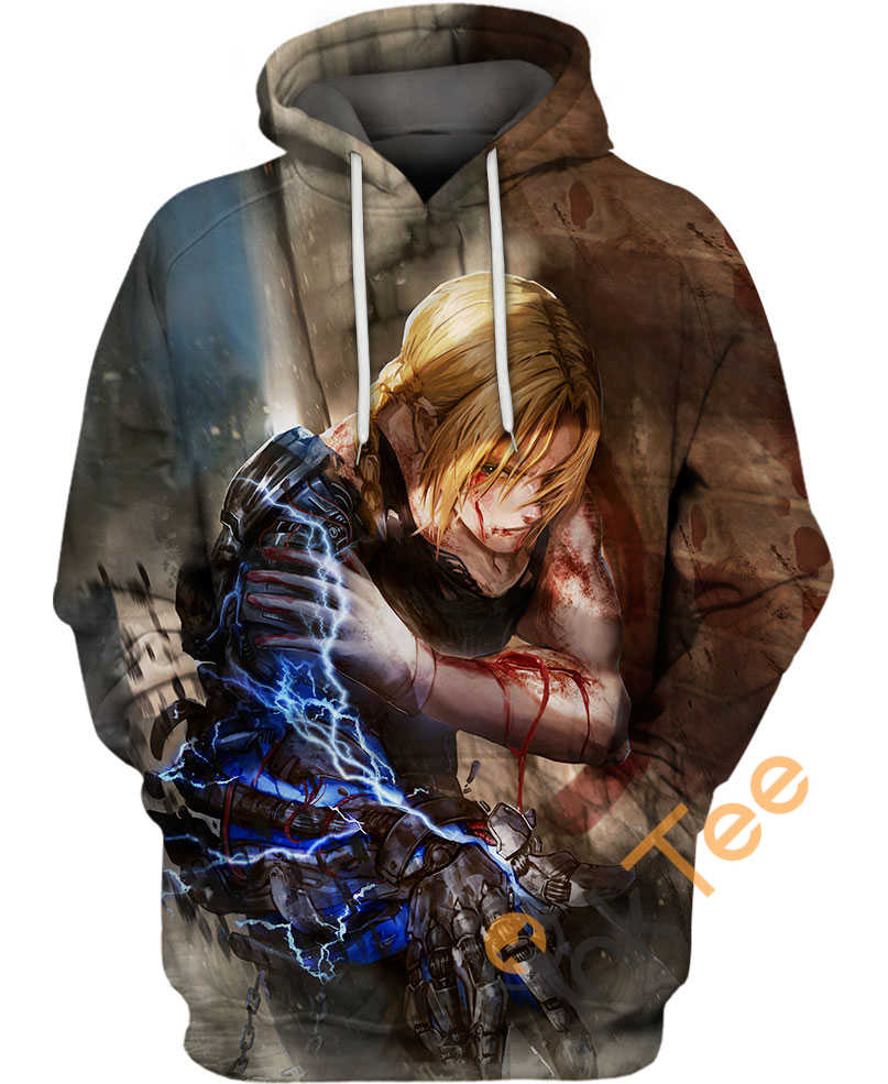 Edward Elric Beware of Winry 3D Hoodie