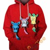 Eeveelutions Leafeon Sylveon Glaceon All Over Print 3D Hoodie