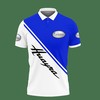 Effortlessly Blue: 3D Printed Pagani Huayra Polo Shirt Ver 1 with Polo Collar