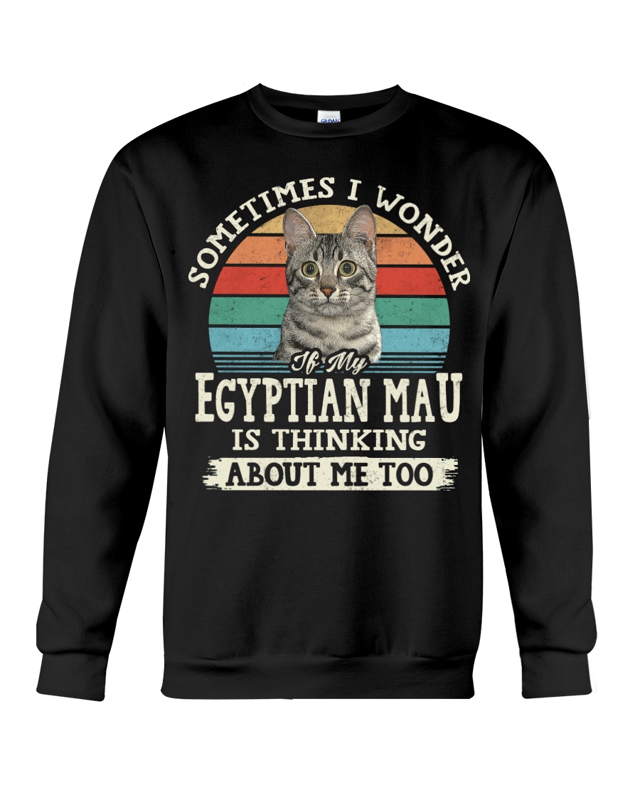 Egyptian Mau Love Chic T-Shirt, Cozy Hoodie And Warm Crewneck - Image 4
