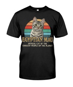 Egyptian Mau Trendy T-Shirt, Hoodie & Sweatshirt - Official Cat Of Cool People Plus Vintage Cat Shirts For Men