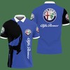 Electric Blue Delight: 3D Printed Alfa Romeo Ttt-Hl Polo Shirt Ver 1 with All Over Print Design
