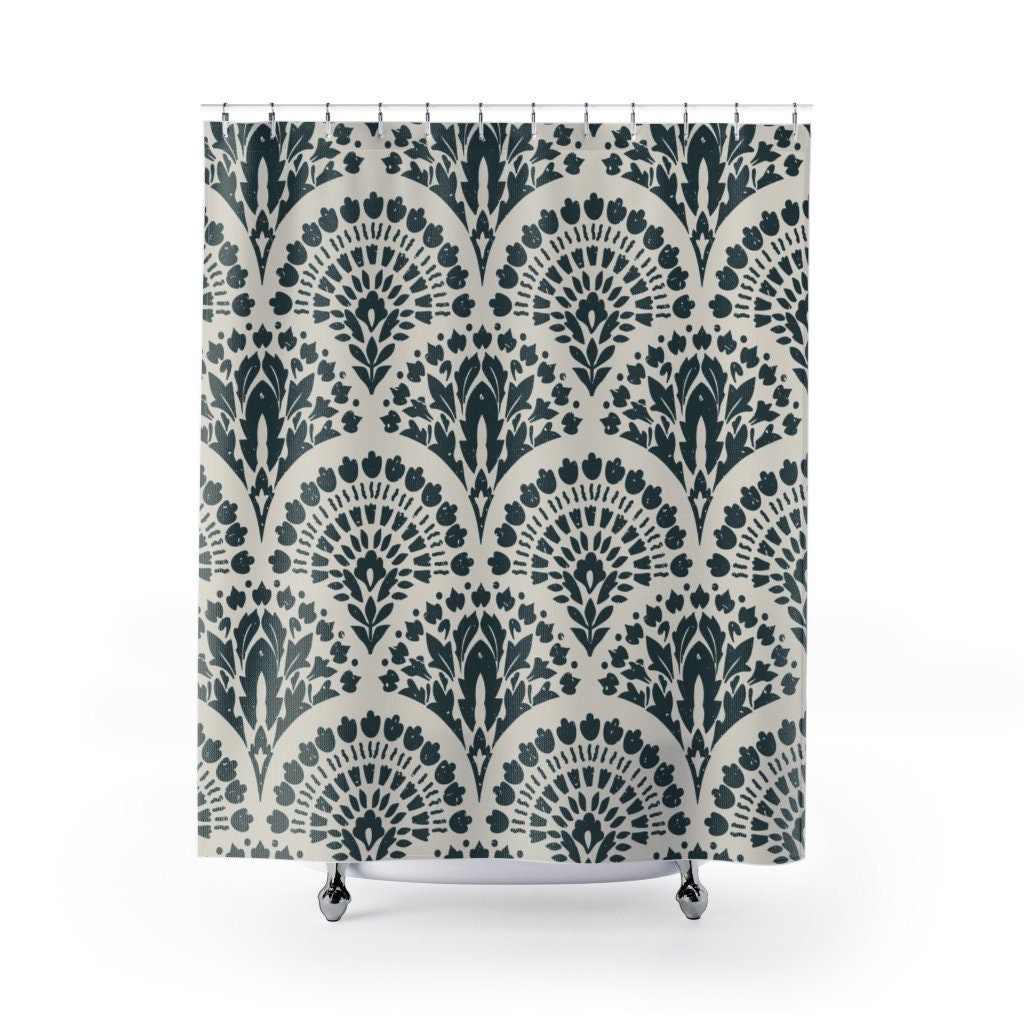Elegant Contemporary Shower Curtain for a Chic Bathroom, 71 x 71 inch Curtain
