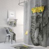 Elephant Shower Curtain and Bath Accessories Set for Kids Bathroom