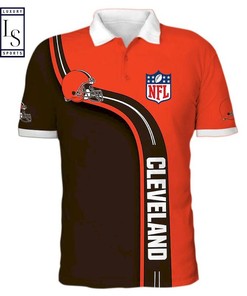 Elevate your game day apparel with our Cleveland Browns NFL polo shirt, featuring a classic design