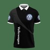 Elevate your style with the 3D Printed Volkswagen Pvt-Hl Polo Shirt featuring a polo collar