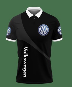 Elevate your style with the 3D Printed Volkswagen Pvt-Hl Polo Shirt featuring a polo collar