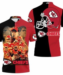Embrace Black and Red Style with Kansas City Chiefs Afc West Division Champions Super Bowl 2021 3D Print Polo Shirt