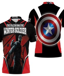 Embrace Your Inner Falcon with Falcon Superhero New Captain 3D All Over Print Polo Shirt