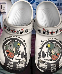 Embrace the Halloween Spirit with the Halloween Is A State Of Mind Crocs Crocband Clogs