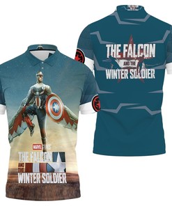 Embrace the Real Power with Falcon and the Winter Soldier Real Power 3D All Over Print Polo Shirt