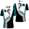 Embrace the cute side with San Jose Sharks Snoopy For Fans 3D All Over Print Polo Shirt