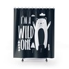 Embrace your wild side with this I'm A Wild One Bear Clouds Nature Shower Curtain