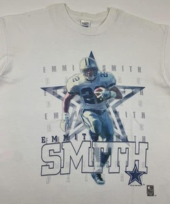 Emmitt Smith Dallas Cowboys 90S Official Fan Vintage T-Shirt, Hoodie & Sweatshirt Gifts For Nfl Fans