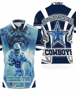 Emmitt Smith Dallas Cowboys NFC East Division Champions Super Bowl 2021 Thank You Fans All Over Print 3D Polo Shirt