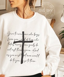 Empathetic Christian T-Shirt with Philanthropy And Give Love Design