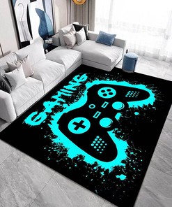 Enhance Your Gamer Room Decor with Modern Game Controller Area Rugs