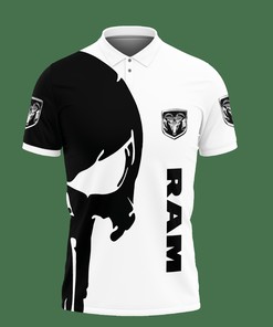 Enjoy Superior Comfort with Our 3D Printed Ram Trucks Nct-Lt Polo Shirt Ver 2 (White)