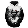 Epic Ken Kaneki Tokyo Ghoul Hoodie with 3D Print