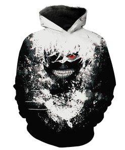 Epic Ken Kaneki Tokyo Ghoul Hoodie with 3D Print