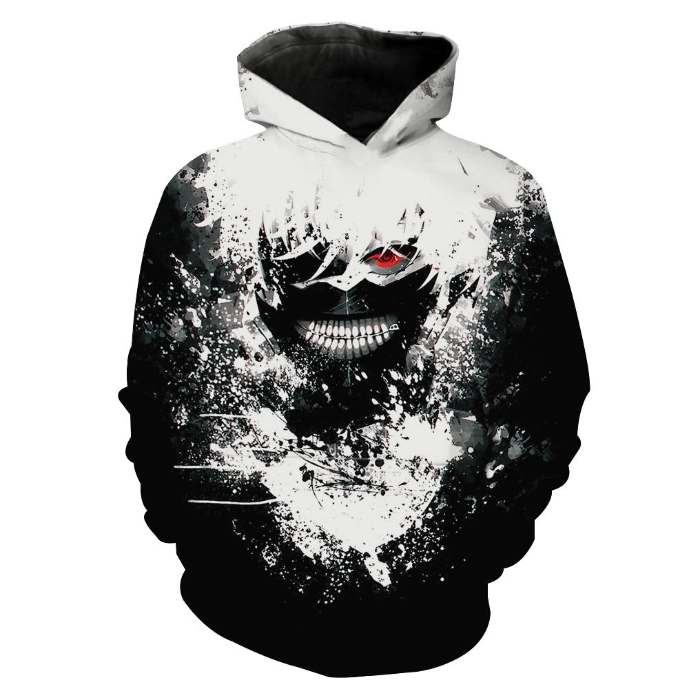 Epic Ken Kaneki Tokyo Ghoul Hoodie with 3D Print