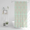 Ethnic Aztec Pattern Shower Curtain, Bohemian Tribal Bath Decor, Boho Bathroom Curtain, Eclectic Home Linens