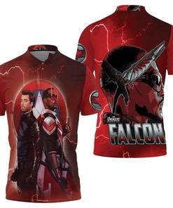 Experience the True Superhero with Falcon and the Winter Soldier Real Fighting Power 3D All Over Print Polo Shirt