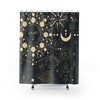 Explore the Celestial Moon Space Cosmos with this Shower Curtain