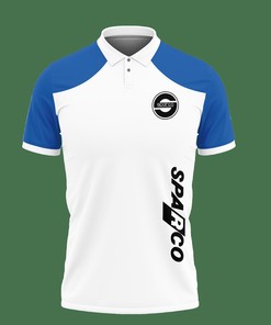 Express Your Love for Racing with Our 3D Printed Sparco An-Lt Polo Shirt Ver 1 (Blue)