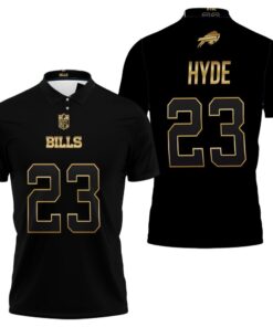Express your NFL fandom with this Art Buffalo Bills Micah Hyde #23 Great Player NFL Edition Vapor Limited Polo Shirt.