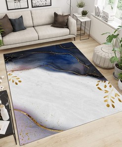 Exquisite Non-Slip Black and White Marble Area Rugs - Mimicking the Beauty of Natural Marble in a More Practical Way