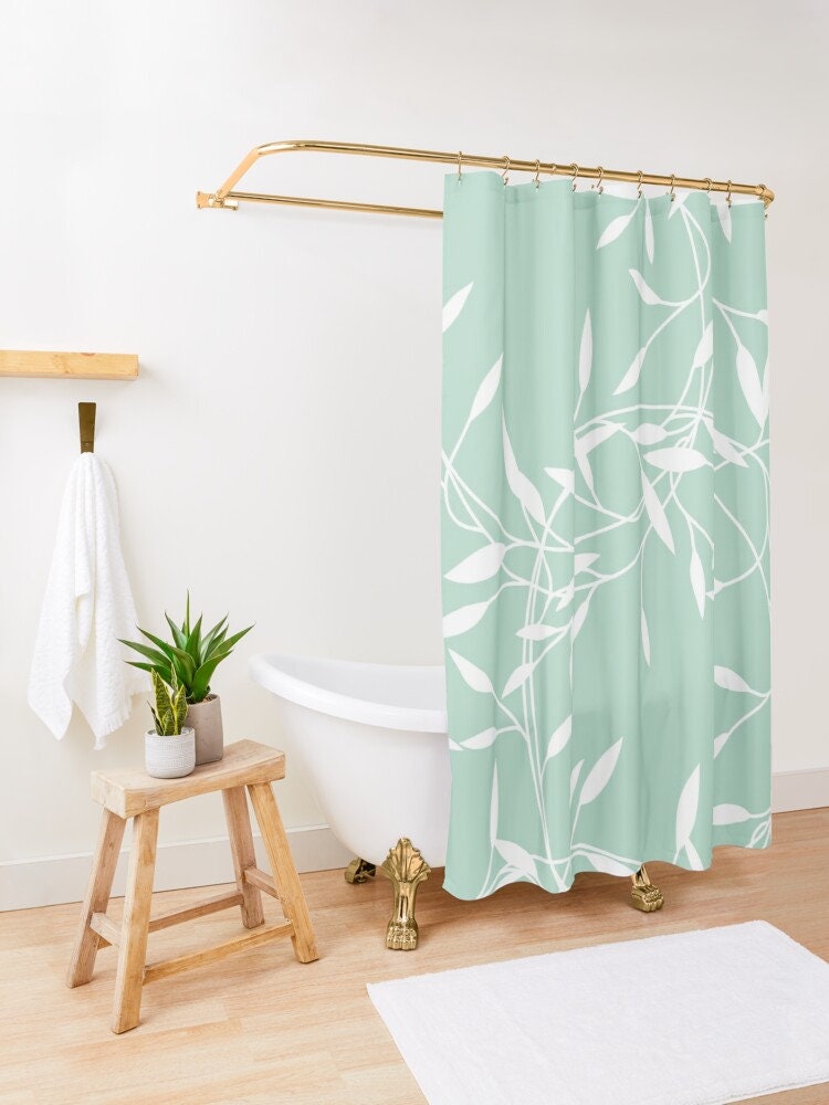 Extra Durable Boho Shower Curtain with Unique Art Nouveau Trendy Design - Eco-Friendly and Waterproof - Image 2