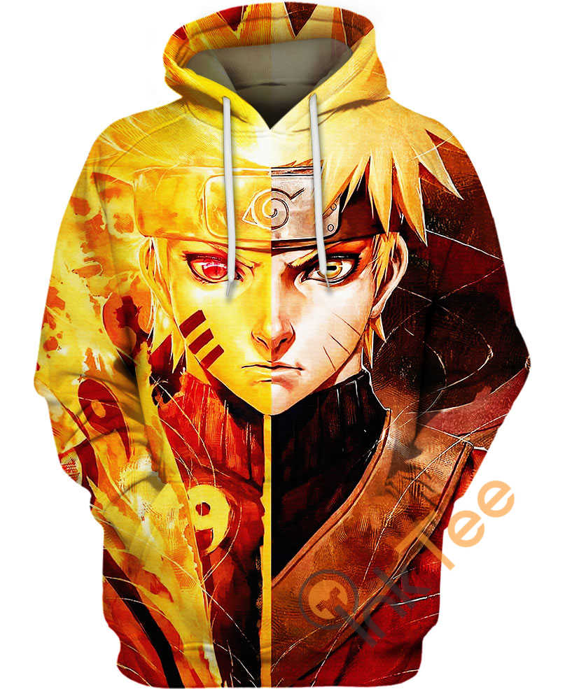 Eye-Catching Naruto Sage Mode Split Hoodie 3D