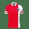 Eye-Catching Red 3D Printed Ford F-150 TNT-VA Polo Shirt with Personalized Design