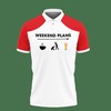 Eye-Catching Red 3D Printed Golf Weekend Vth-Va Polo Shirt with Custom Design