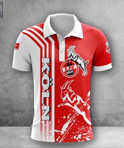 FC Koln Bundesliga 3D All Over Print Polo Shirt - Personalized 3D Polo Shirt with Breathable Fabric